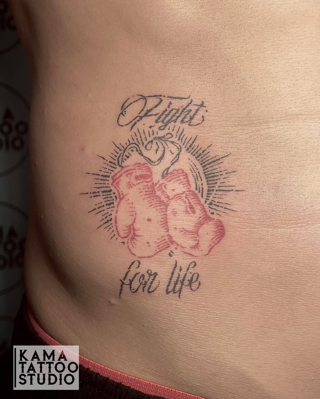 FIGHT FOR LIFE WOODCUT